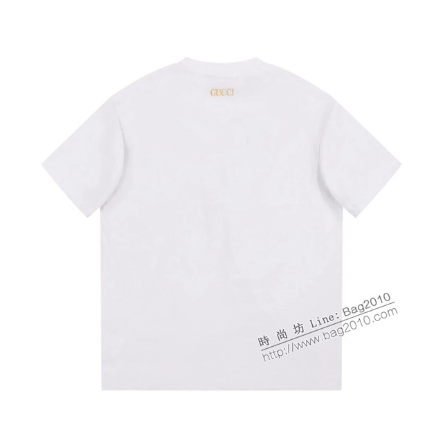 Gucci古奇專櫃古馳2023SS新款刺繡T恤 男女同款 tzy2848